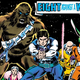 The cover art for Star Wars #8, featuring the Star-Hoppers of Aduba-3.